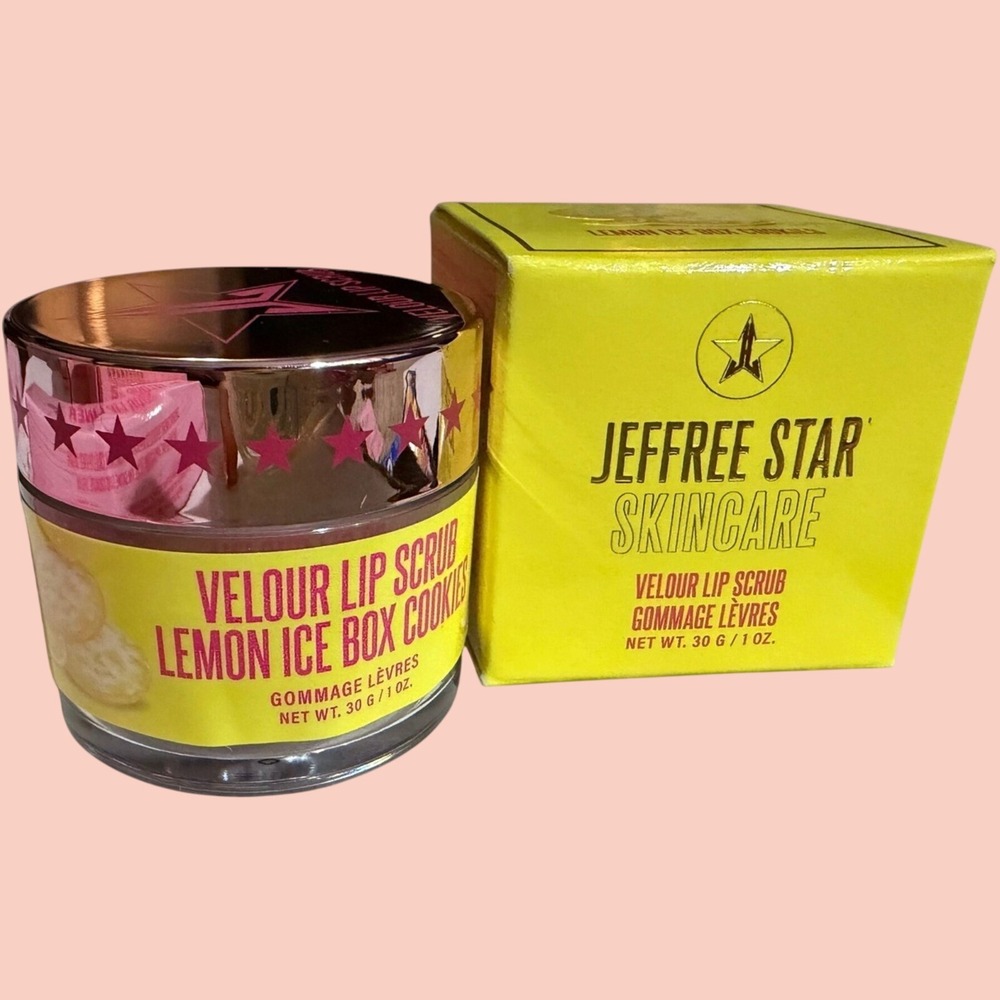Jeffree Star Skincare - Velour Lip Scrub Lemon Ice Box Cookies‎ 1oz 30g-  NEW!